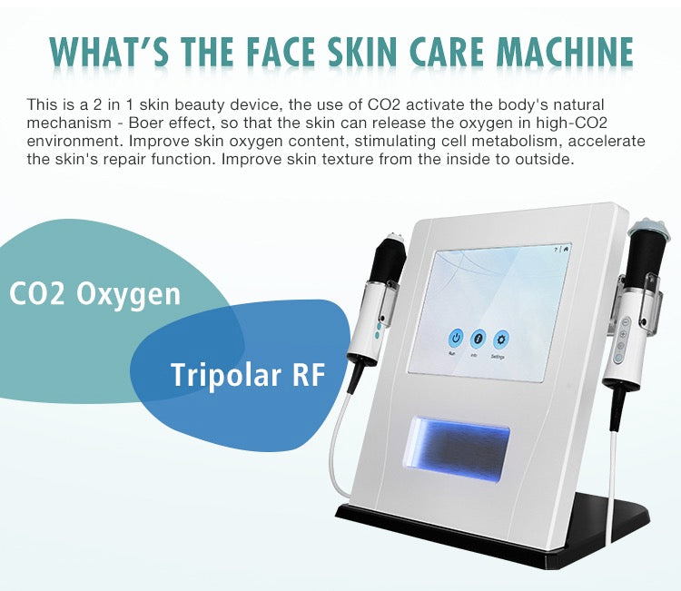 2 in 1 super ultrasound exfoliation infusion oxygen beauty machine