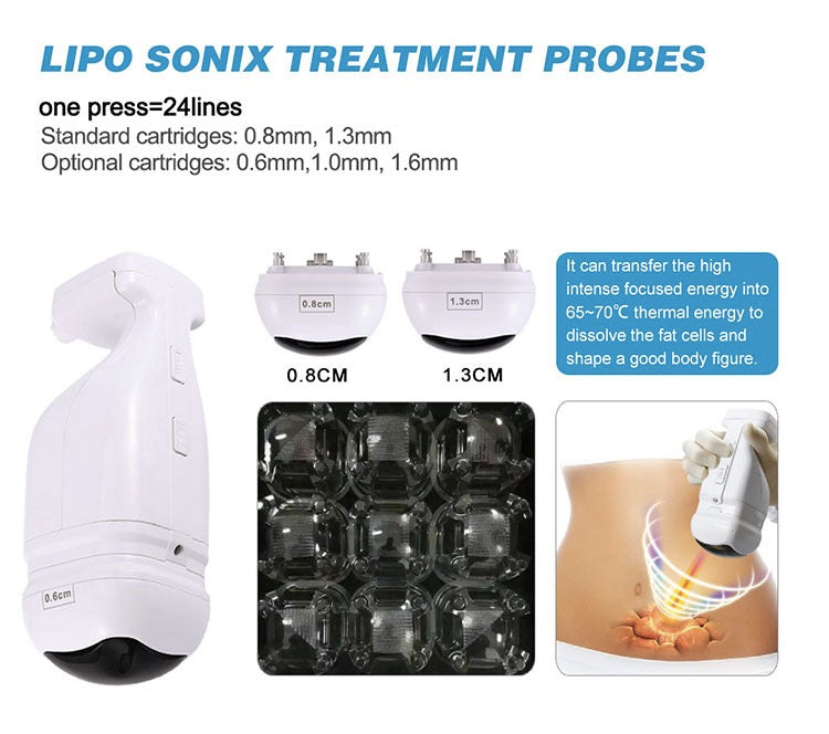 2 in 1 4D Hifu Lipo Sonix Body Slimming Skin Tightening Machine