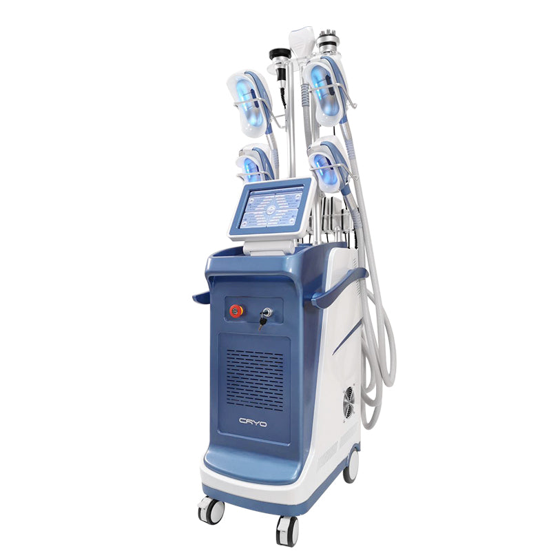 Vertical 360 degree 5 handles cryolipolysis machine