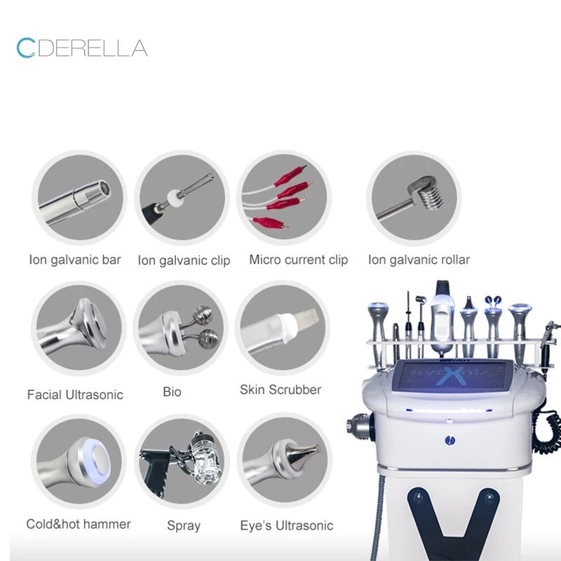 High Pressure Oxygen Hydrodermabrasion Therapy Facial Beauty Machine