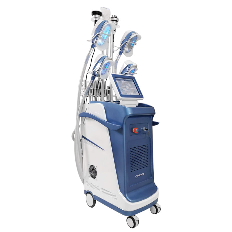 Vertical 360 degree 5 handles cryolipolysis machine