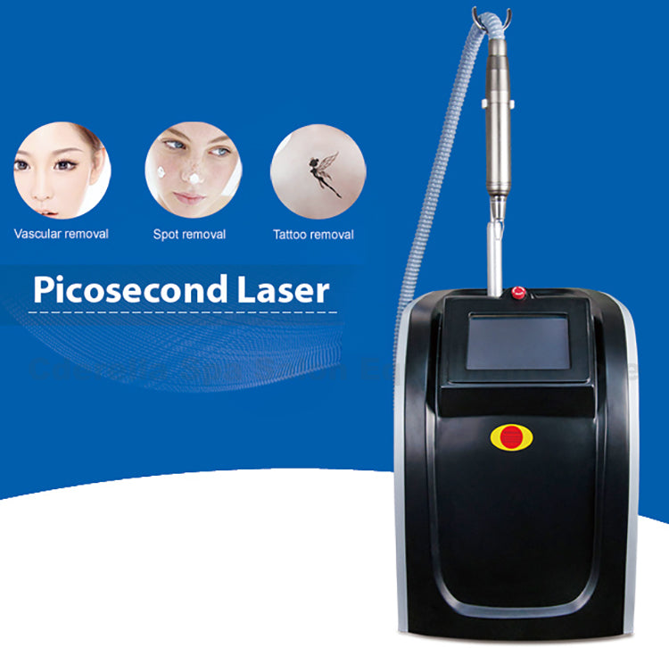 Black Vertical Picosecond Laser Tattoo Removal Pigmentation Therapy Device