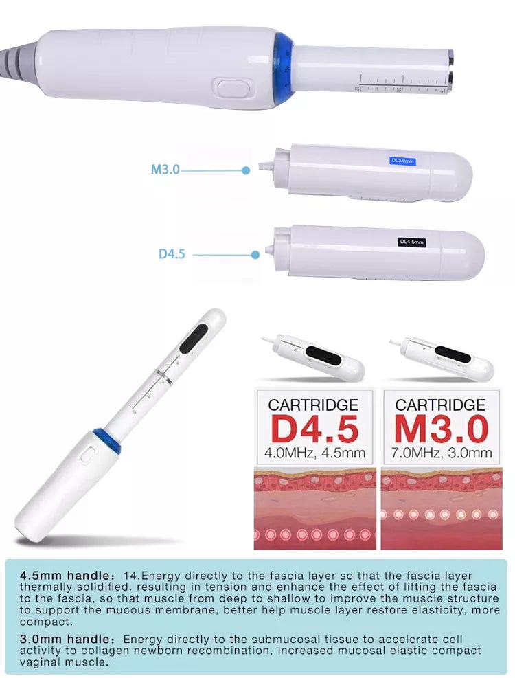 2 in 1 6D HIFU Body Face Lifting And Private Head Device