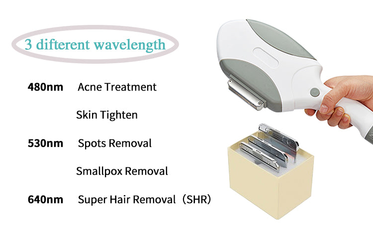 3 In 1 Professional  painless OPT IPL Vertical Hair Removal Machine