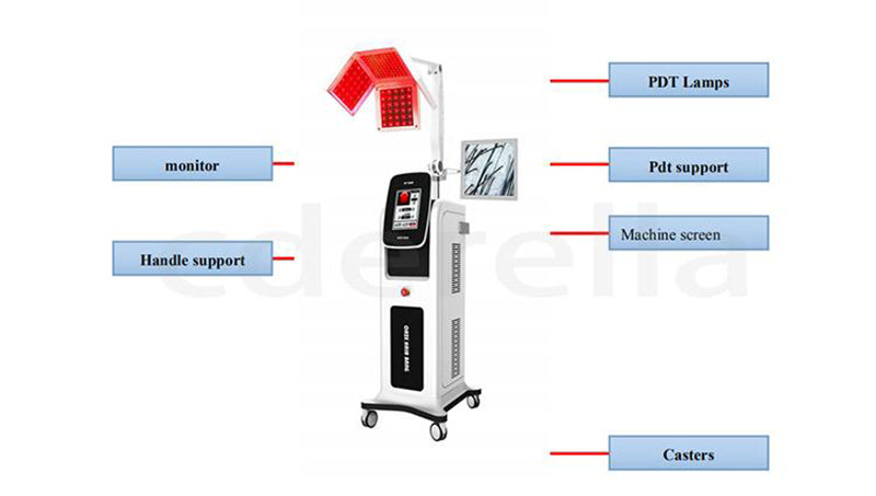 Laser pdt light therapy/anti-hair loss and skin rejuvenation machine