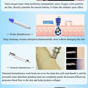 10 in 1 Ultrasonic Hydrating Facial Microdermabrasion Machine Skin Care Machine