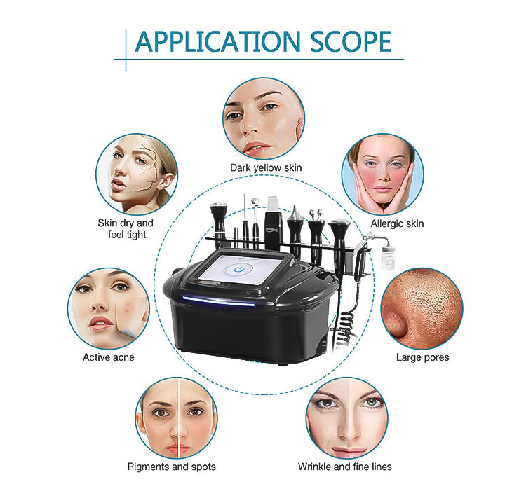 High Pressure Oxygen Hydrodermabrasion Therapy Facial Beauty Machine