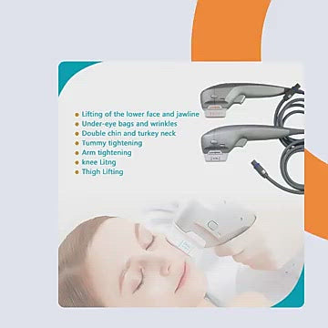 2 In 1 7D HIFU Facial Lifting Device With 10 Cartridges